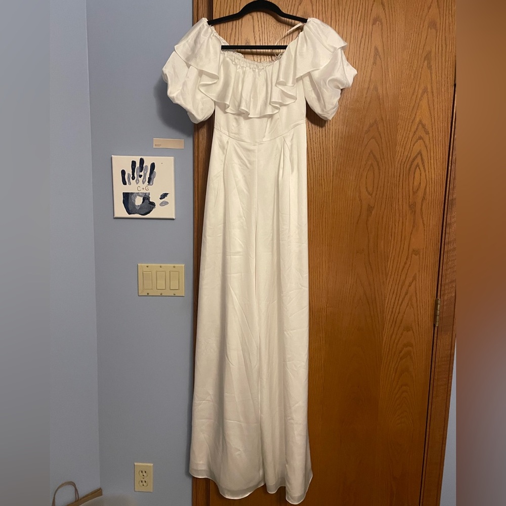 Fame and Partners White Jumpsuit